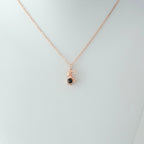 Bunny - 100 Languages I Love You Cubic Zirconia Pendant Sterling Necklace, Gold Necklace