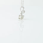 Bunny - 100 Languages I Love You Cubic Zirconia Pendant Sterling Necklace, Gold Necklace