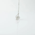 Love Heart - 100 Languages I Love You Pendant Sterling Silver Necklace, Rose Gold Necklace