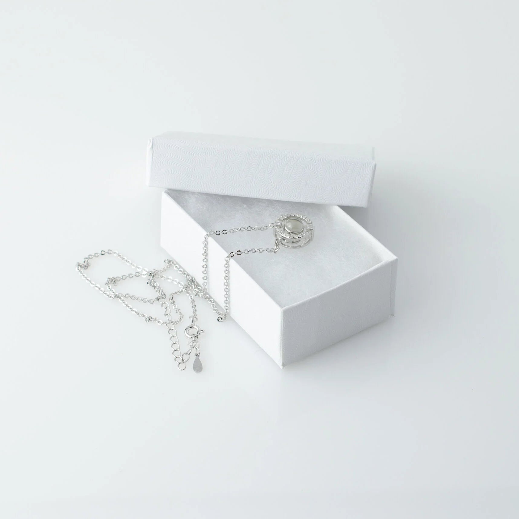 ONE and ONLY - 100 Languages I Love You Cubic Zirconia Pendant Sterling Silver Necklace, Gold Necklace