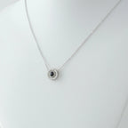 ONE and ONLY - 100 Languages I Love You Cubic Zirconia Pendant Sterling Silver Necklace, Gold Necklace