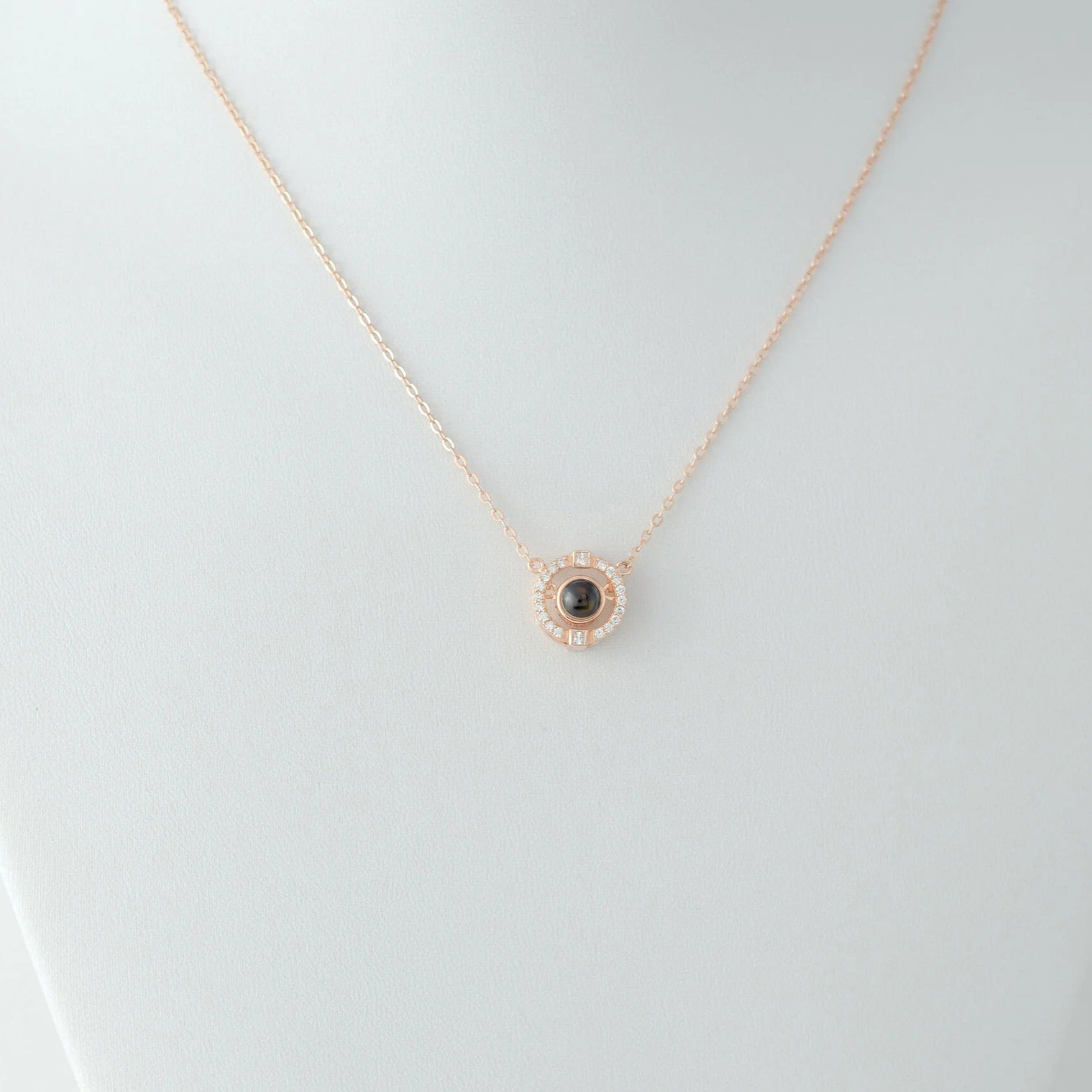 ONE and ONLY - 100 Languages I Love You Cubic Zirconia Pendant Sterling Silver Necklace, Gold Necklace