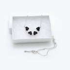 4 Heart 925 Sterling Silver Necklace, Four-Leaf Clover, 4 in 1 Style Necklace