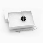 4 Heart 925 Sterling Silver Necklace, Four-Leaf Clover, 4 in 1 Style Necklace