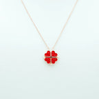 4 Heart 925 Sterling Silver Necklace, Four-Leaf Clover, 4 in 1 Style Necklace