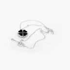 4 Heart 925 Sterling Silver Necklace, Four-Leaf Clover, 4 in 1 Style Necklace