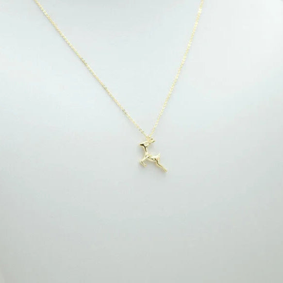Deer 925 sterling silver necklace