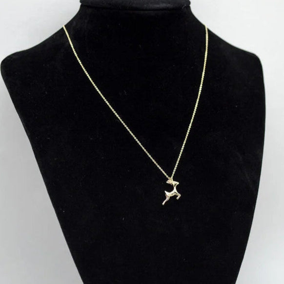 Deer 925 sterling silver necklace