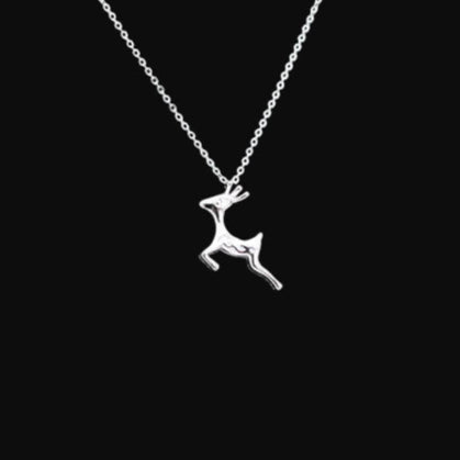 Deer 925 sterling silver necklace