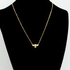 Bumble Bee Silver Necklace, Honey Bee Gold Necklace