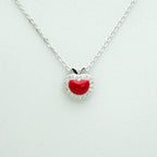 Apple Pendant 925 Sterling Silver Necklace