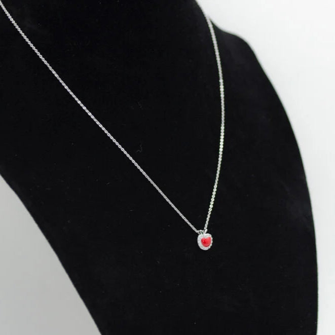 Apple Pendant 925 Sterling Silver Necklace