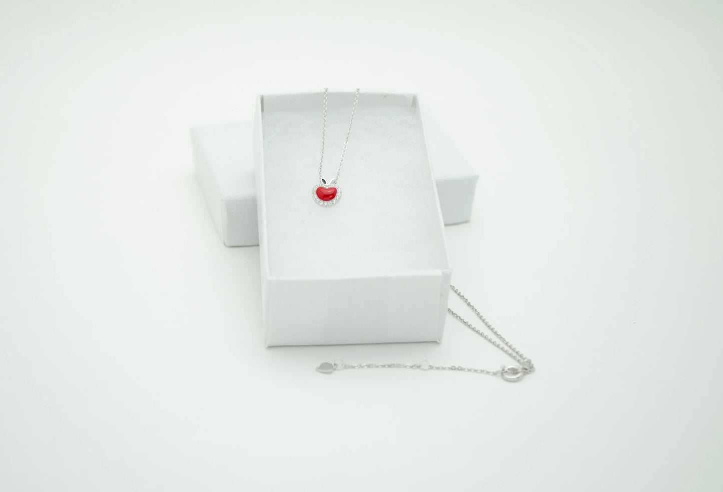 Apple Pendant 925 Sterling Silver Necklace