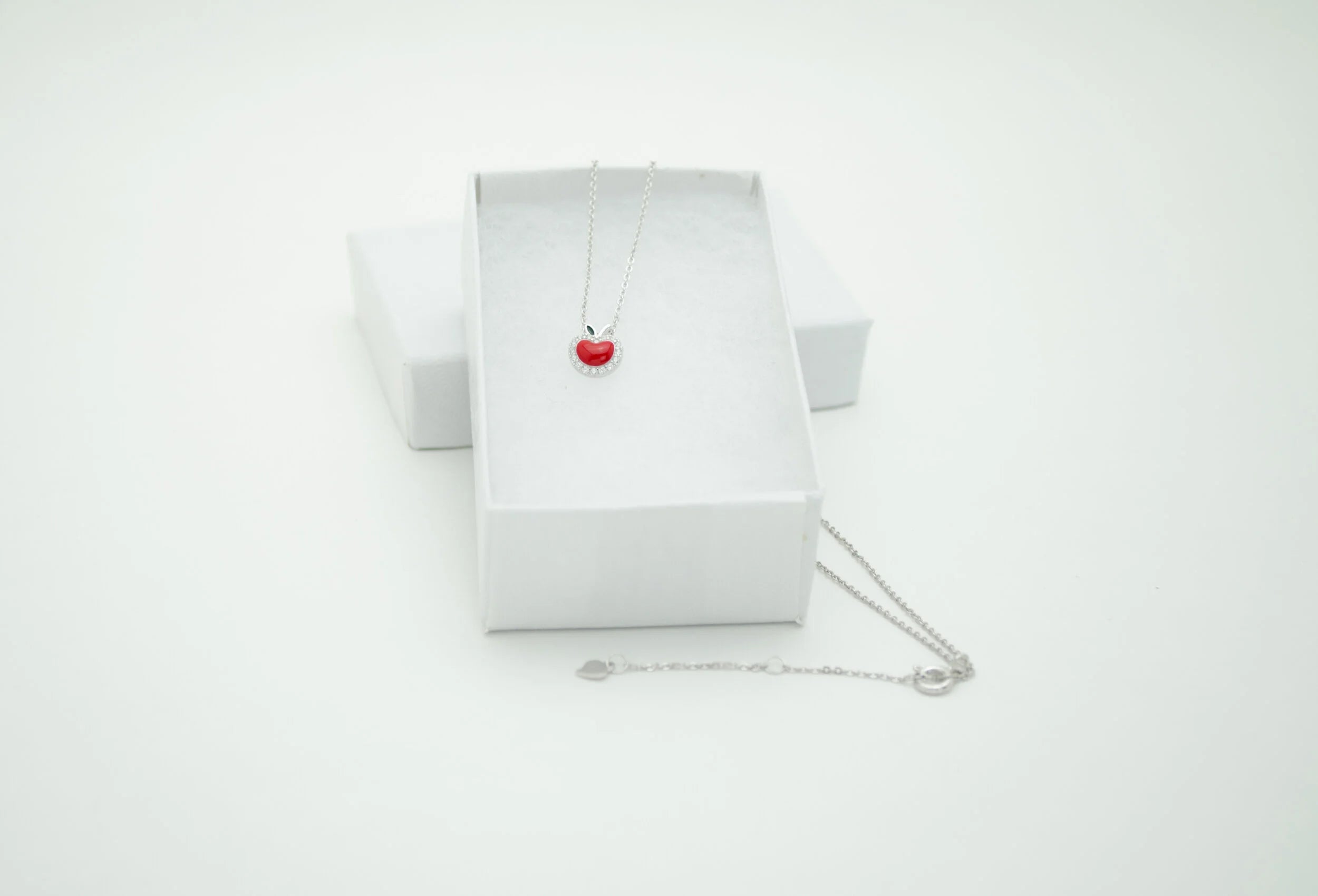 Apple Pendant 925 Sterling Silver Necklace